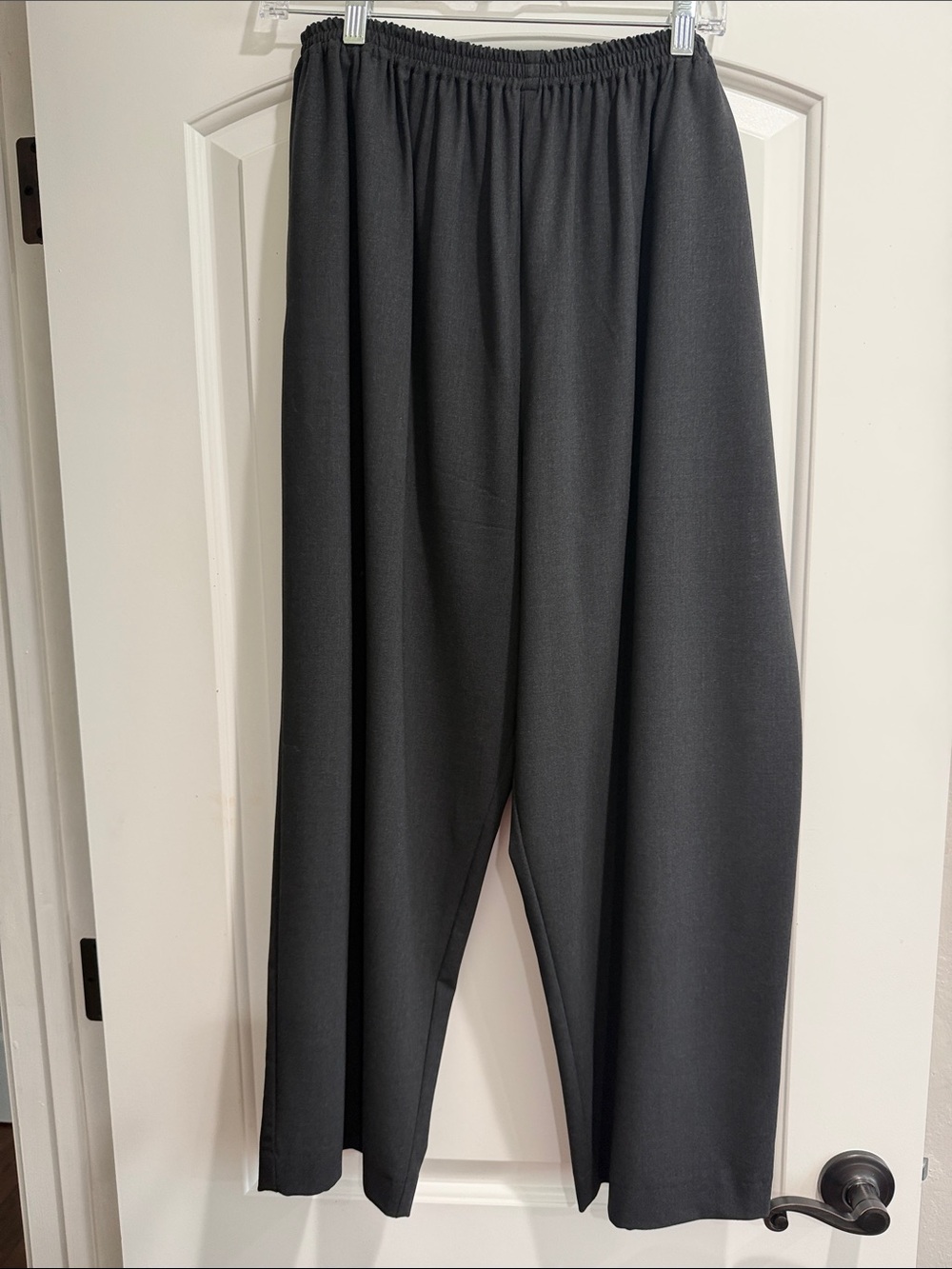 eskandar Black Relaxed Elastic-Waist Trousers